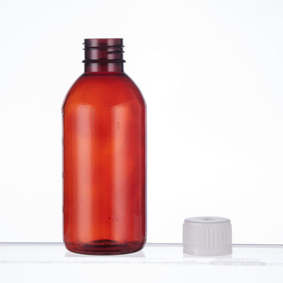 White 100ml PET Plastic Liquid Medicine Bottles For Health Care Packaging