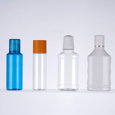 Tutup Sekrup Botol Obat Kumur Plastik PET 500ml Warna yang Dapat Disesuaikan