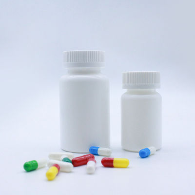 PE 100ml Botol Obat Plastik Kecil Mulut Lebar Hot Stamping